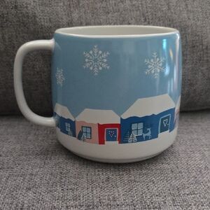 David's Tea Winter 2014 Holiday Village Latte Mug 24oz
